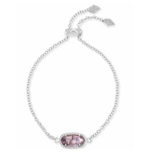 Kendra Scott ~~ Elaina Silver Adjustable Bracelet in Amethyst